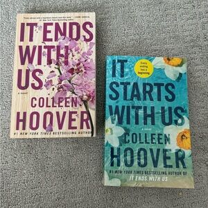 It Ends With Us/It Starts With Us book duo, paperback